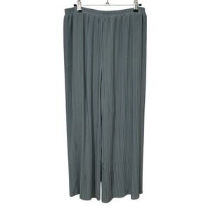 Joy Joy Pleated Wide Leg Pants Blue/Grey